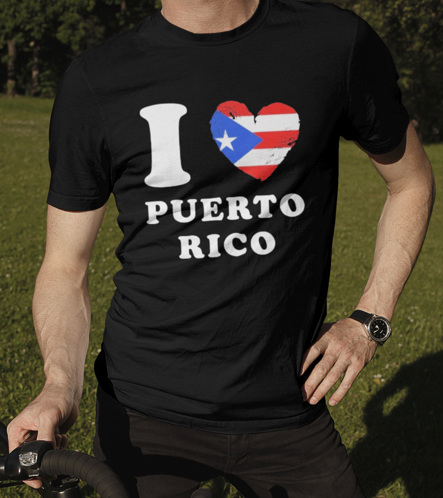 I Heart Puerto Rico Flag T-Shirt