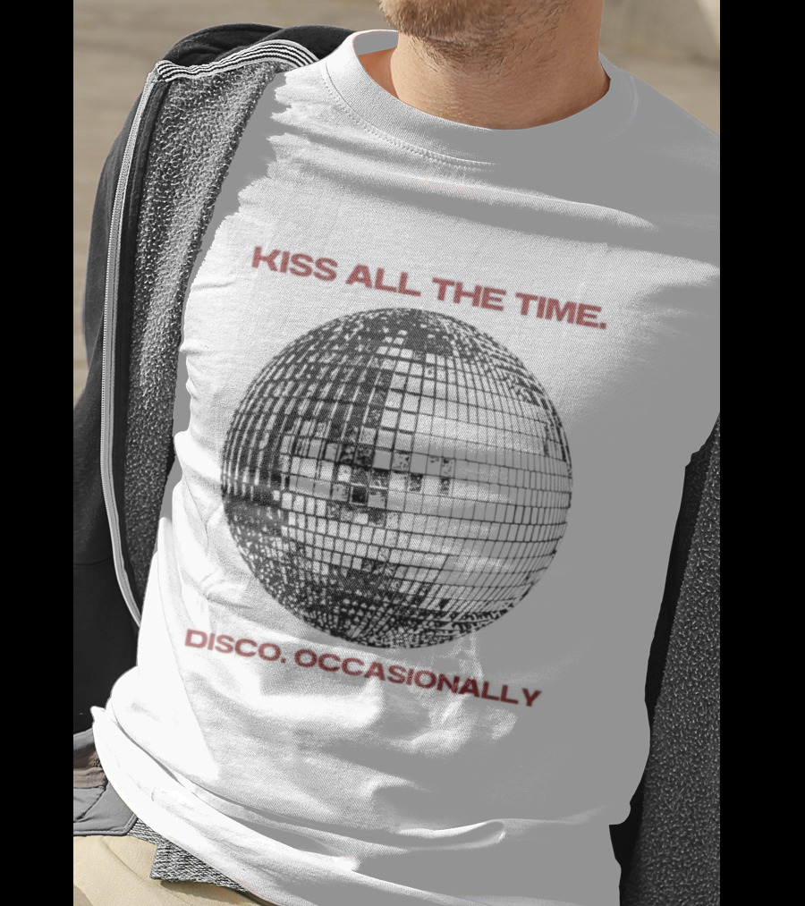 Kiss All The Time Disco Occasionally Disco Ball T-Shirt