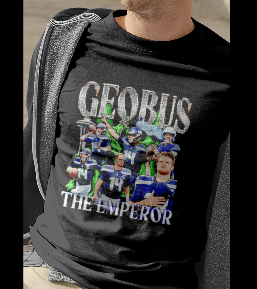 Geobus The Emperor Sam Darnold Seattle Seahawks Football T-Shirt