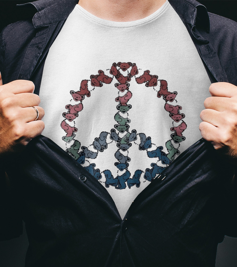 Grateful Dead Dancing Bears Peace T-Shirt