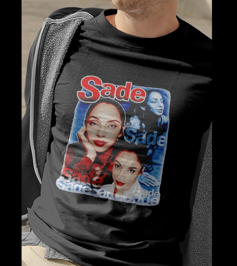Sade Lovers Rock Tour Vintage Style Collage T-Shirt