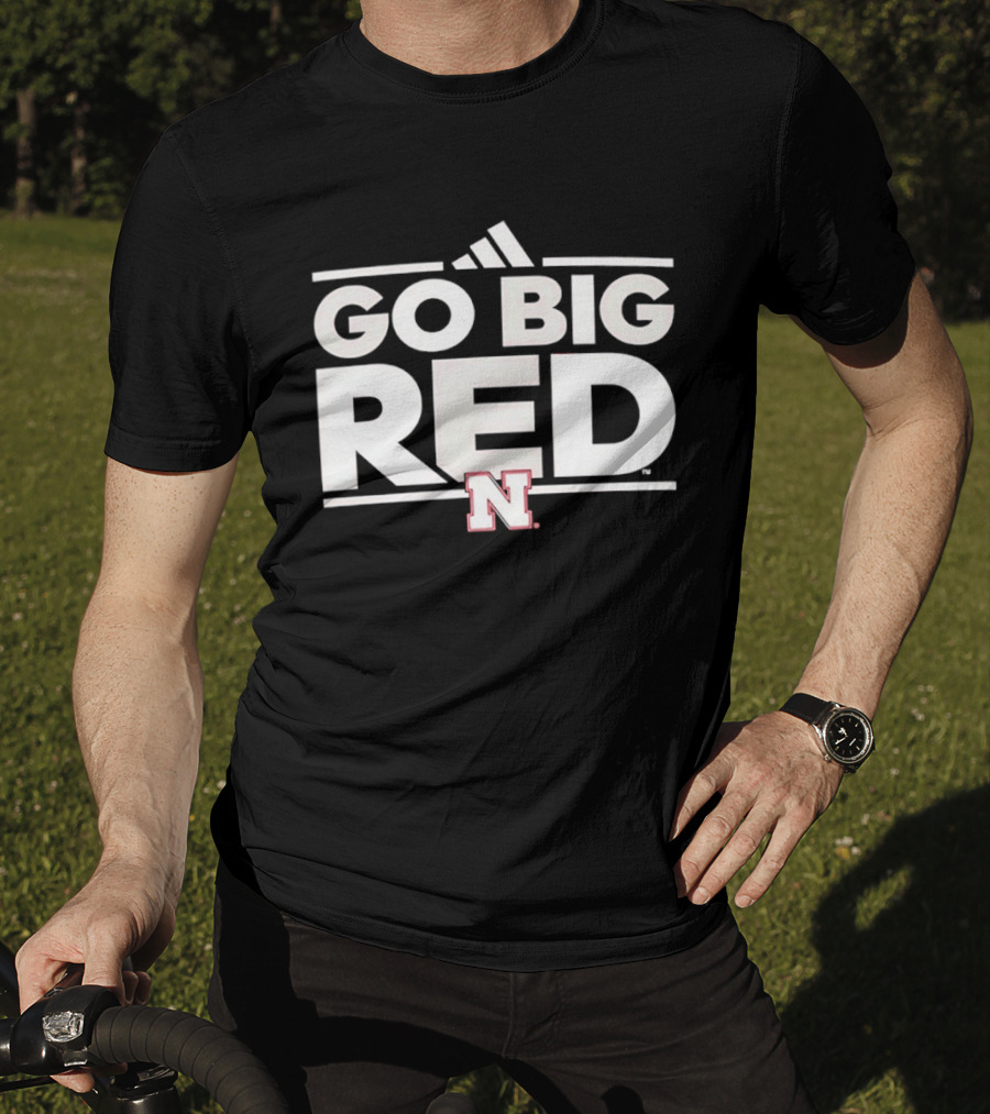 Adidas Nebraska Cornhuskers Go Big Red N T-Shirt