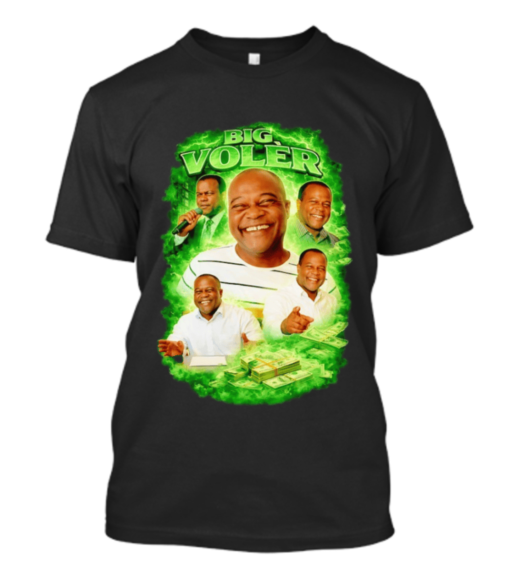 Big Voler Smiling Persona With Money And Singing T-Shirt