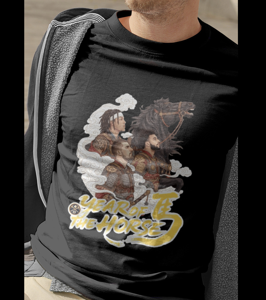 Denver Nuggets Year Of The Horse Warriors In Battle Armor T-Shirt