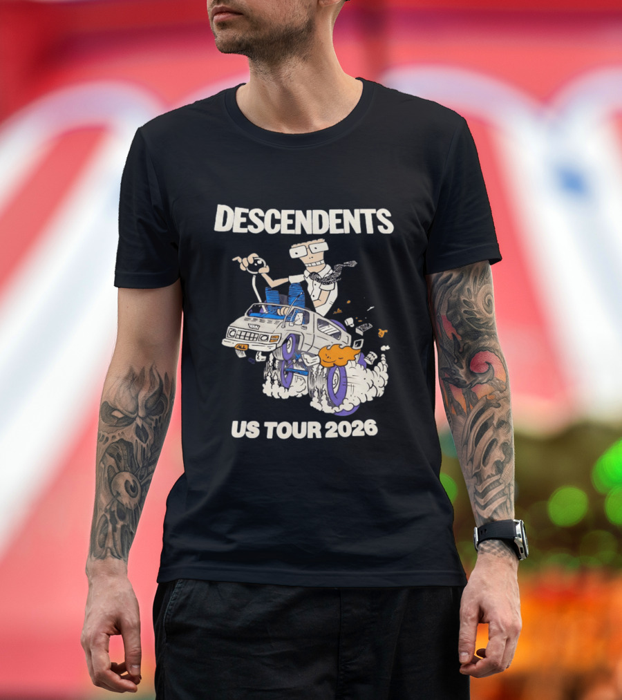 Descendents US Tour 2026 Cartoon Van T-Shirt
