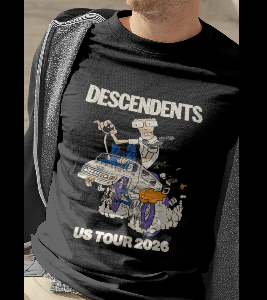 Descendents US Tour 2026 Cartoon Van T-Shirt