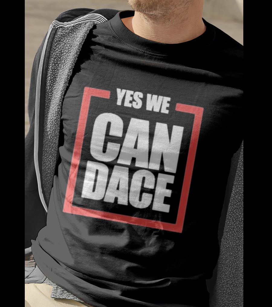 Candace Owens Yes We Candace Text In Red Frame T-Shirt