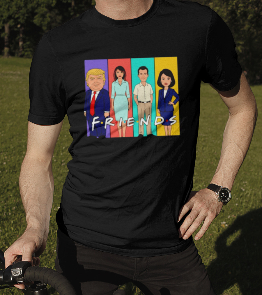 Famous Political Figures Friends Parody Cartoon Meme T-Shirt