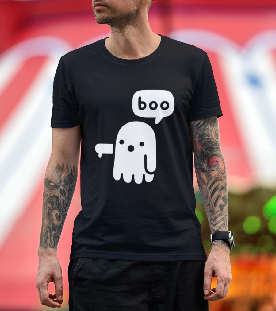 Boo Ghost Disapproval Gesture T-Shirt
