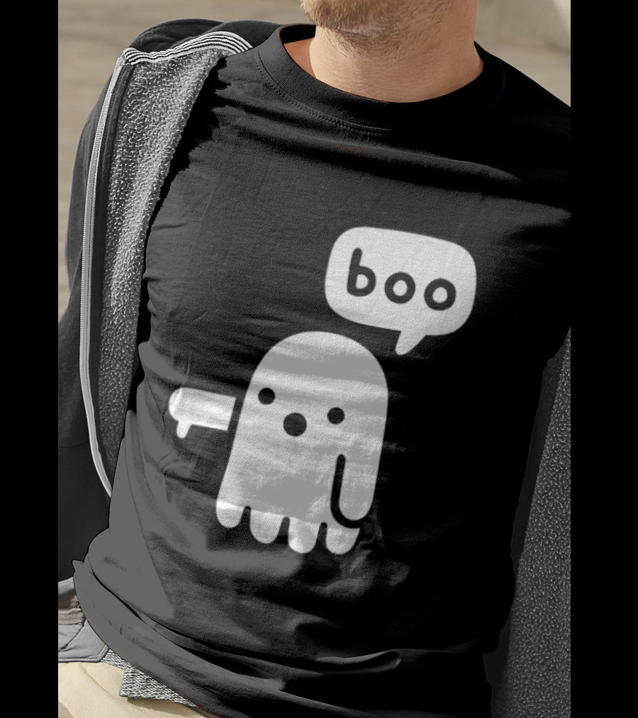 Boo Ghost Disapproval Gesture T-Shirt