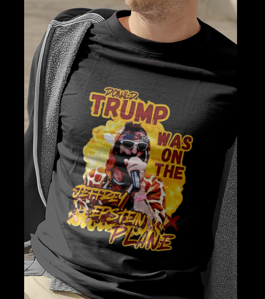 Donald Trump Was On The Jeffrey Epstein Plane Karaoke Costume T-Shirt