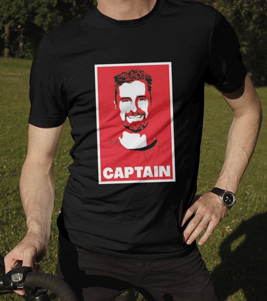 Detroit Red Wings Captain Dylan Larkin Bold Red T-Shirt