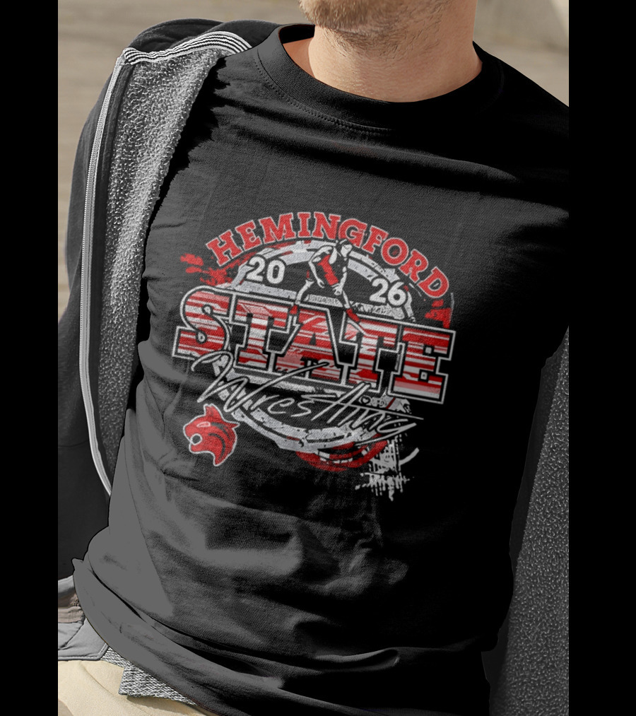 Hemingford State Wrestling 2026 Wildcat Team T-Shirt