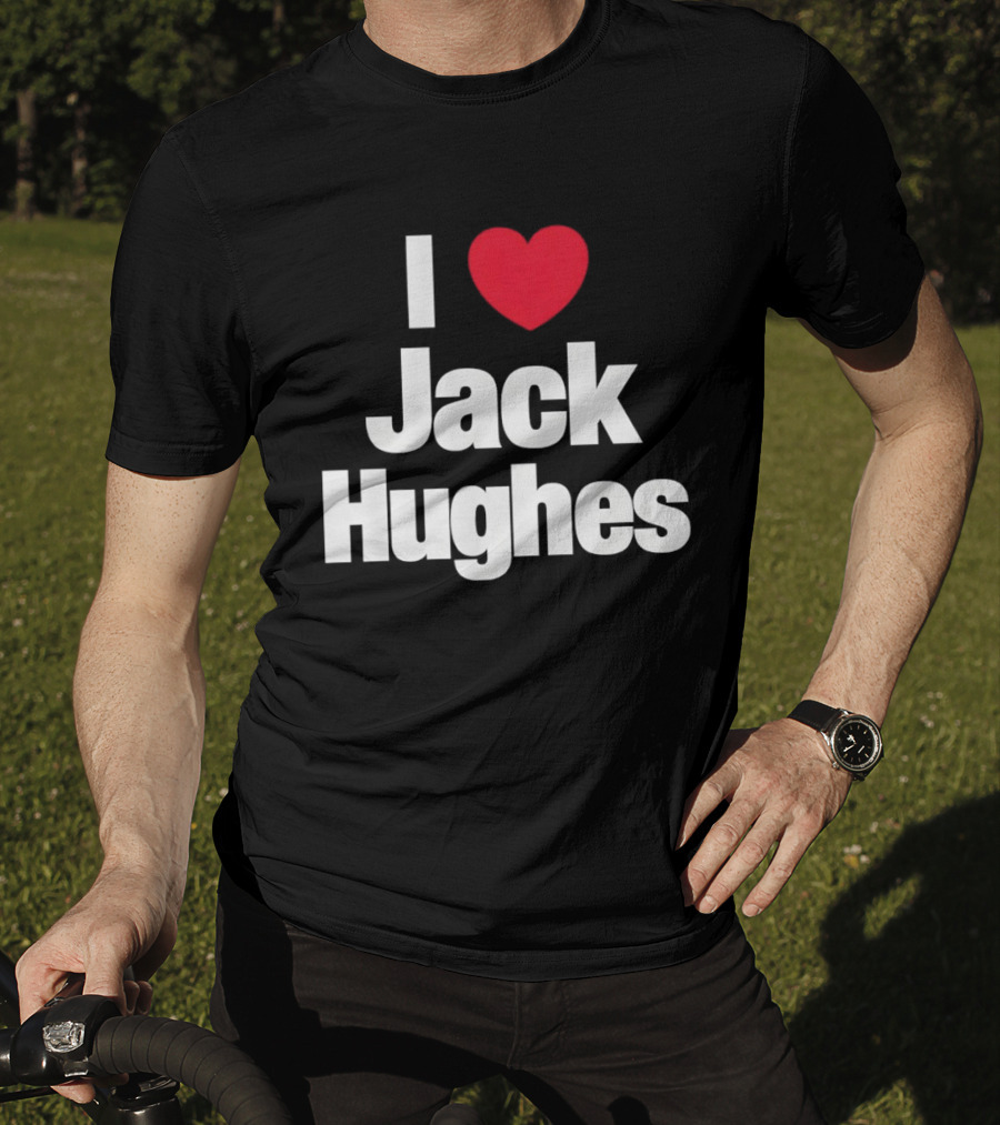I Love Jack Hughes USA Hockey American Olympic T-Shirt