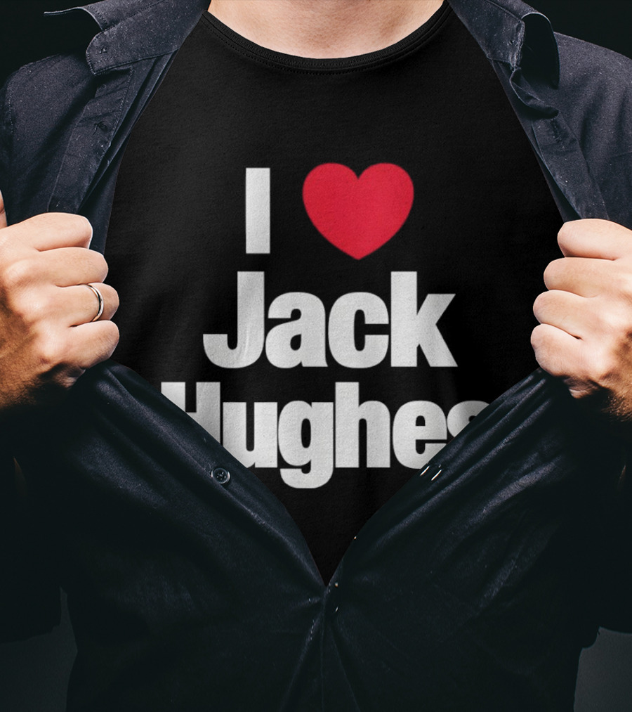 I Love Jack Hughes USA Hockey American Olympic T-Shirt