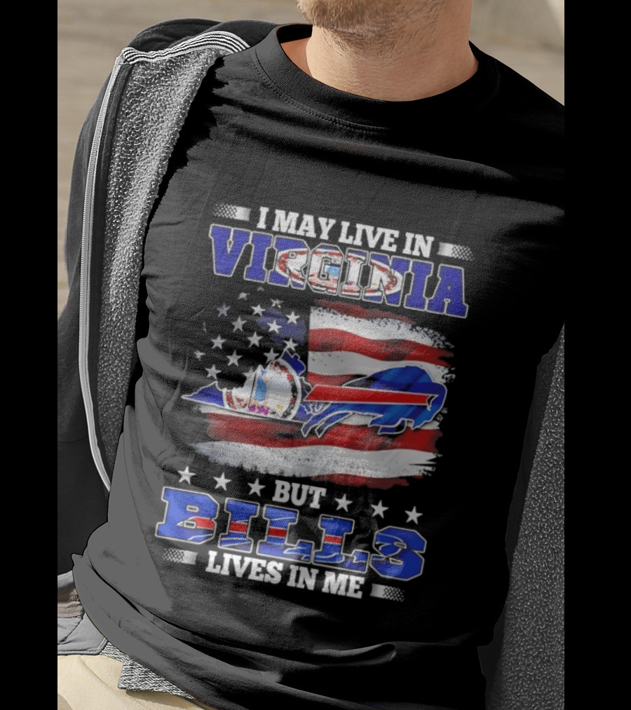 Virginia Resident Buffalo Bills Passion American Flag T-Shirt