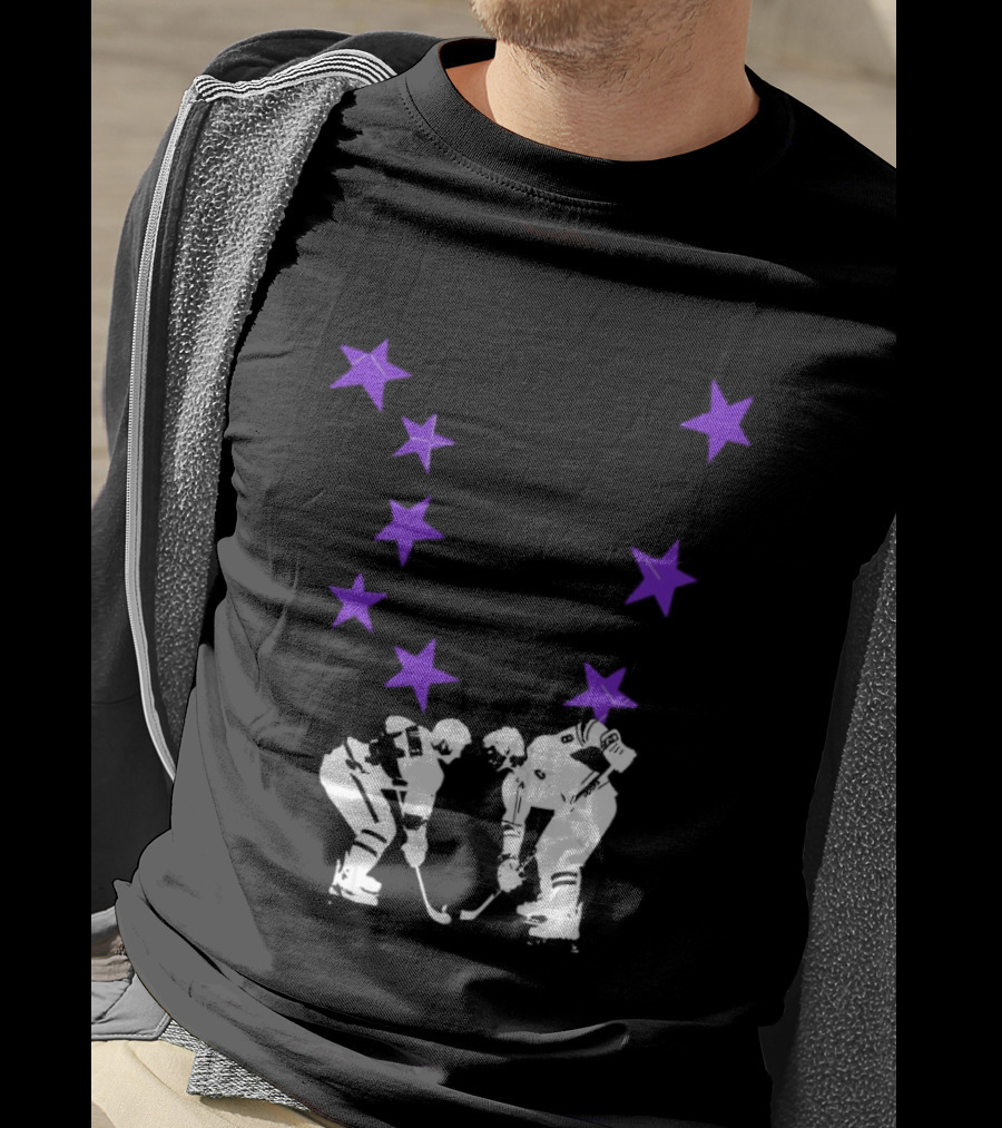 Ilya Rozanov Shane Hollander Rivalry Stars Hockey Romance Players Purple Stars T-Shirt