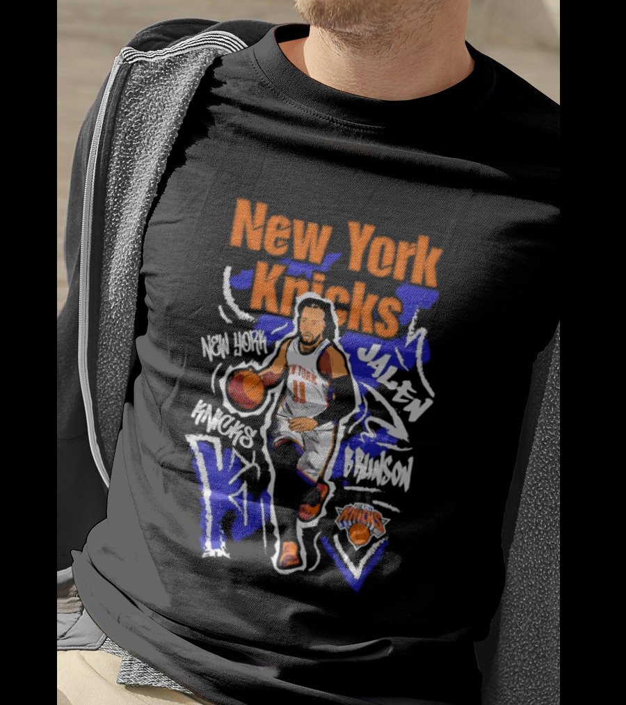New York Knicks Jalen Brunson Player 11 Chalked Up T-Shirt