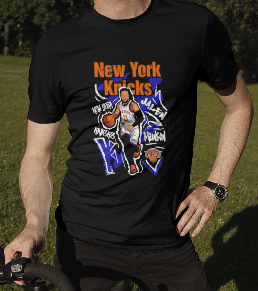 New York Knicks Jalen Brunson Player 11 Chalked Up T-Shirt