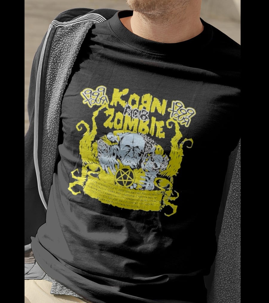 Korn Rob Zombie Tour 1999 Skull And Star Pentagram T-Shirt