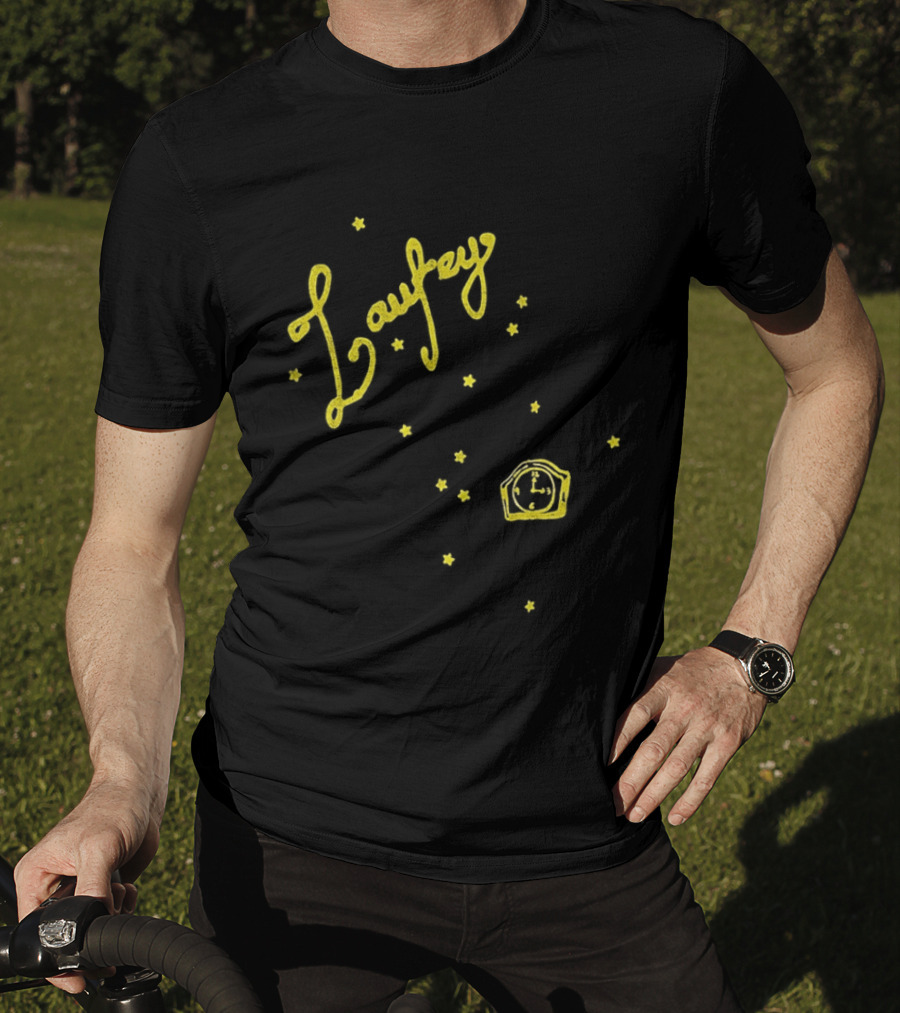 Laufey A Matter Of Time Tour Yellow Starry Crown T-Shirt