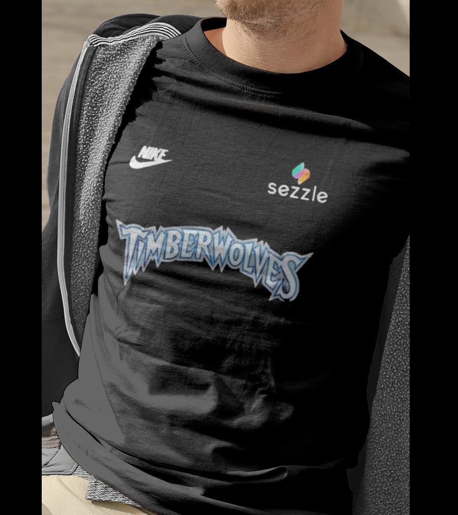 Nike Minnesota Timberwolves Sezzle Black Trees Classic 2026 T-Shirt