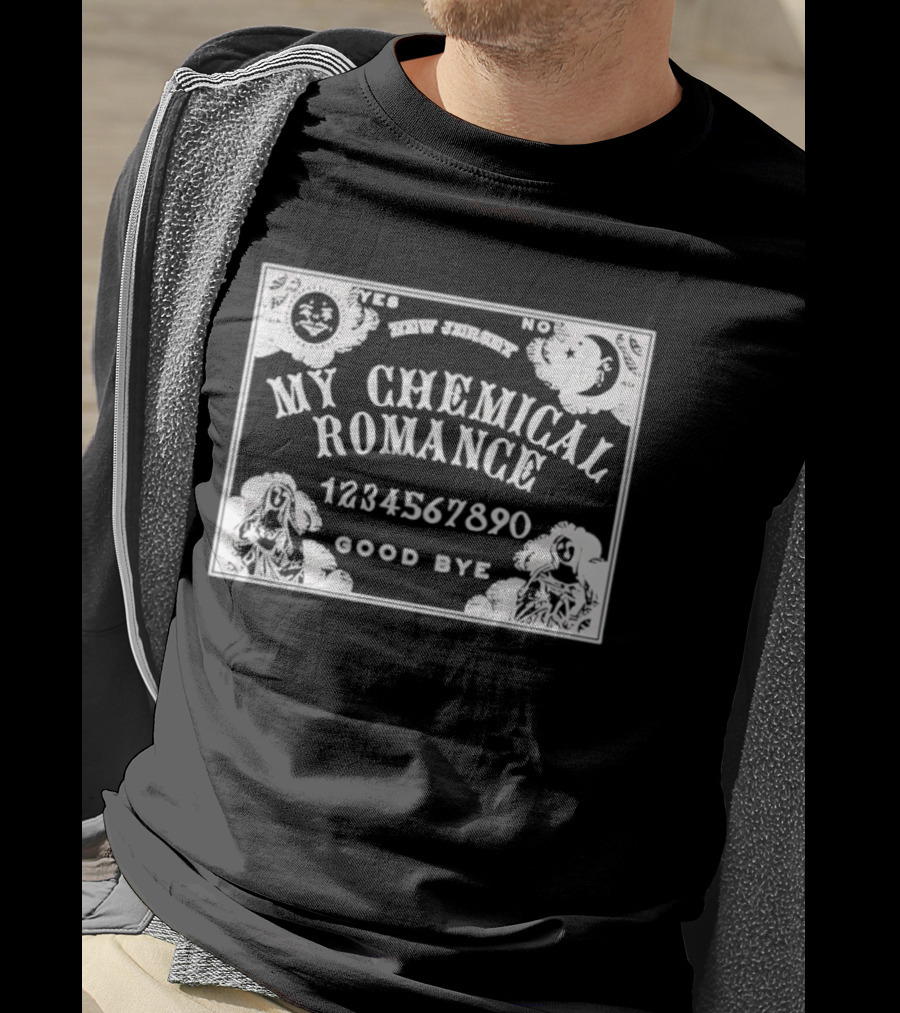 Yes No Spirit Board My Chemical Romance 1234567890 Goodbye T-Shirt