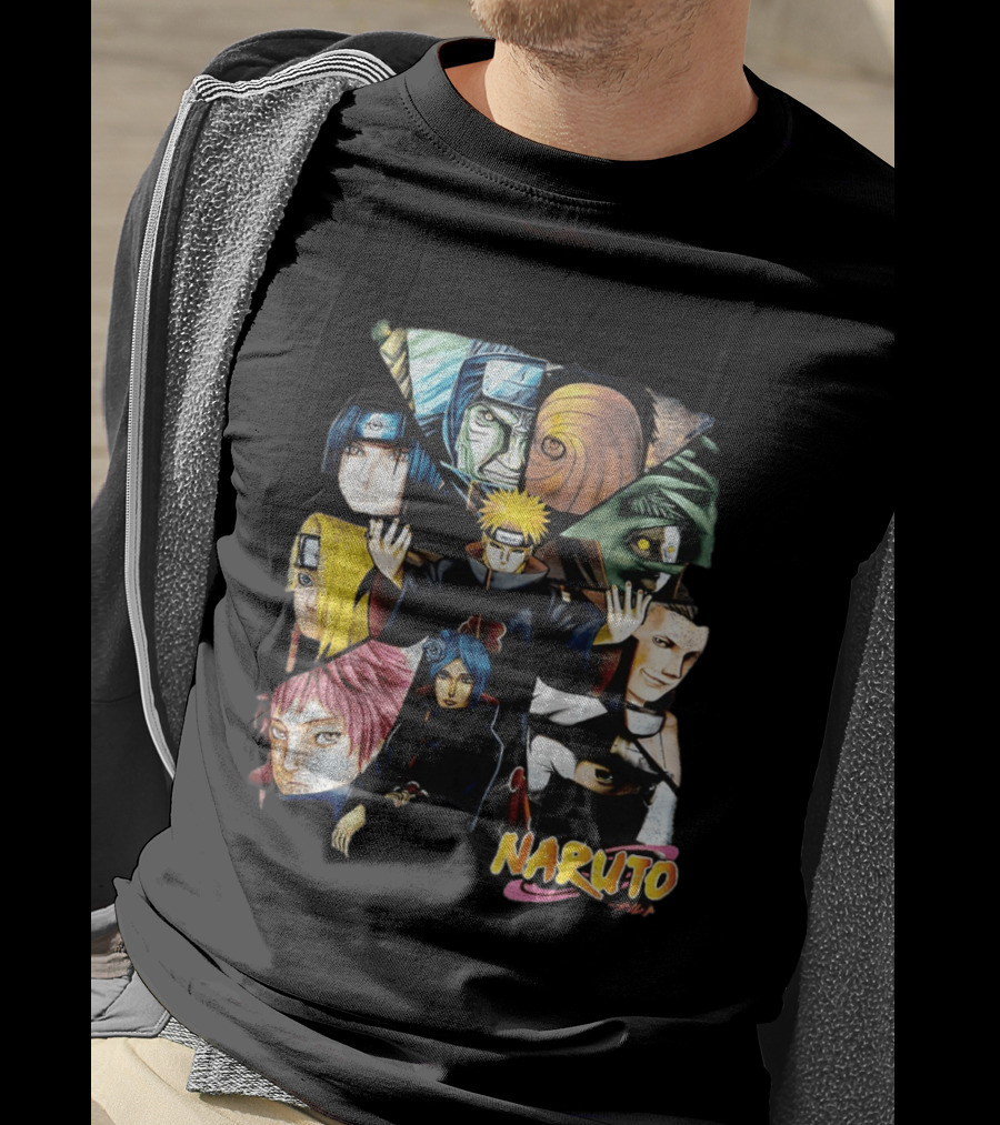 Naruto Akatsuki Collage Characters T-Shirt