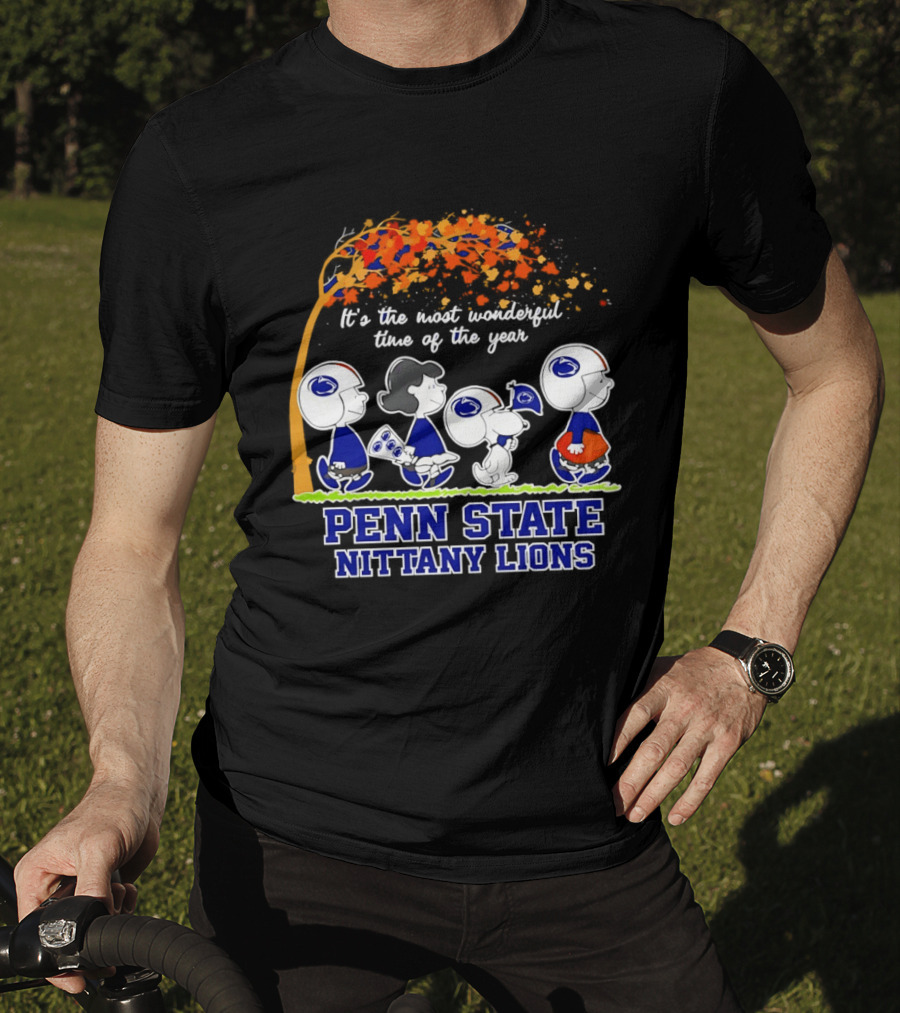 Peanuts It's The Most Wonderful Time Of The Year Penn State Nittany Lions T-Shirt