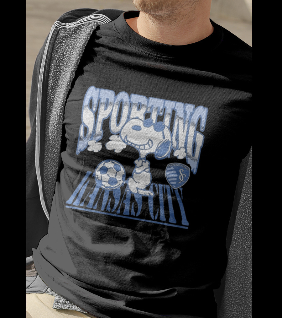 Sporting Kansas City Snoopy Sunglasses Soccer Collaboration T-Shirt