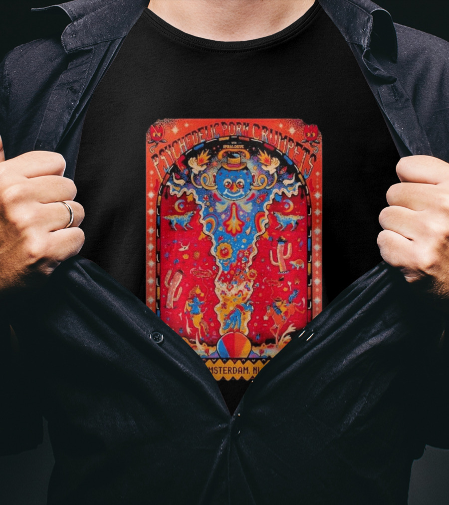 Psychedelic Porn Crumpets Live Melkweg Amsterdam March 6 8 2026 Tour T-Shirt