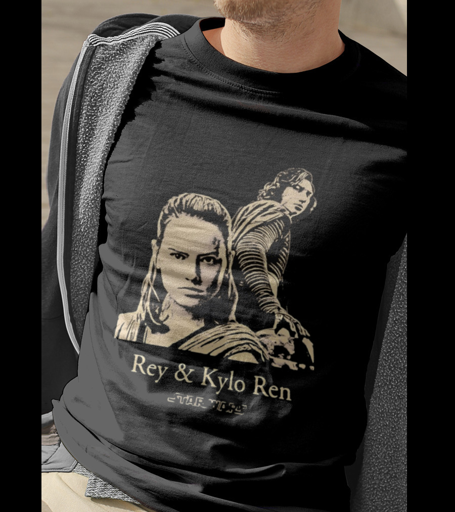 Rey & Kylo Ren Star Wars Characters Epic T-Shirt