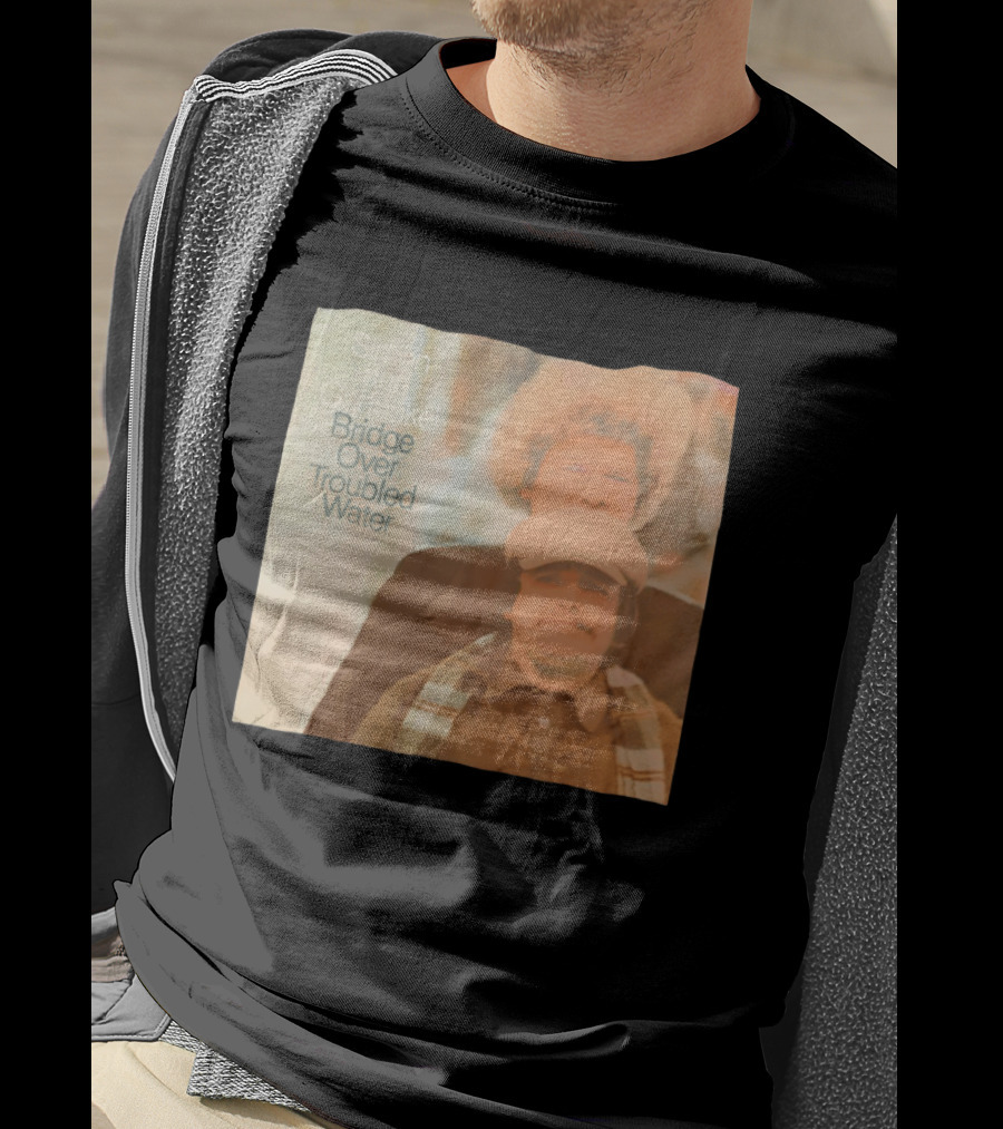 Simon And Garfunkel Bridge Over Troubled Water Album Cover T-Shirt