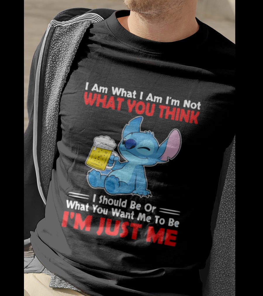 Stitch I Am What I Am I'm Not What You Think I'm Just Me T-Shirt