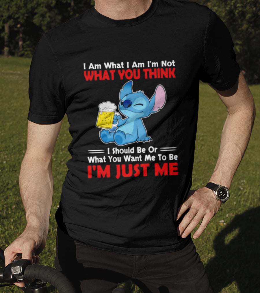 Stitch I Am What I Am I'm Not What You Think I'm Just Me T-Shirt