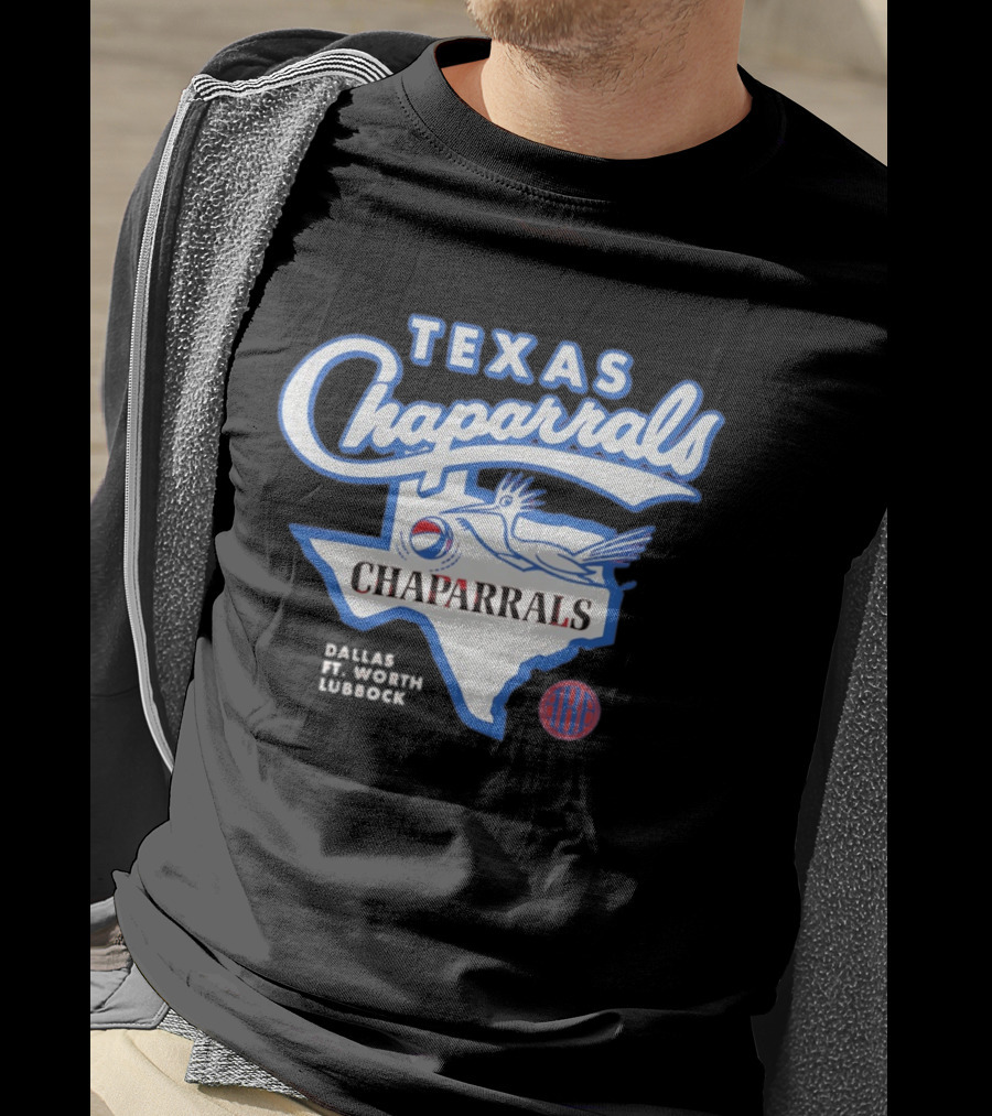 Texas Chaparrals Roadrunner American Basketball Association Dallas Ft Worth Lubbock T-Shirt