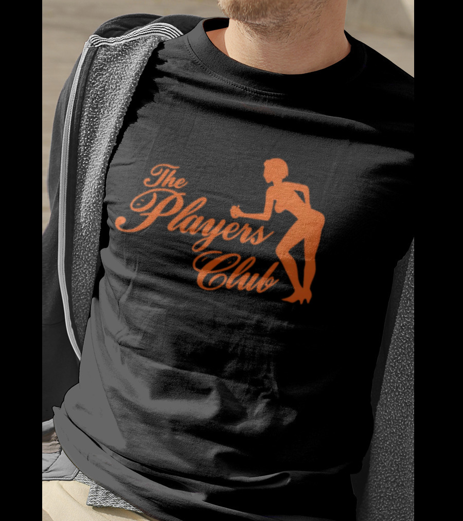 The Players Club Silhouette Retro Script T-Shirt
