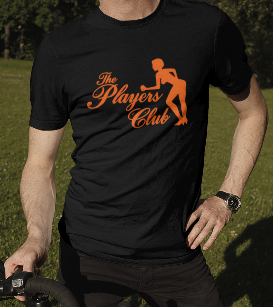 The Players Club Silhouette Retro Script T-Shirt