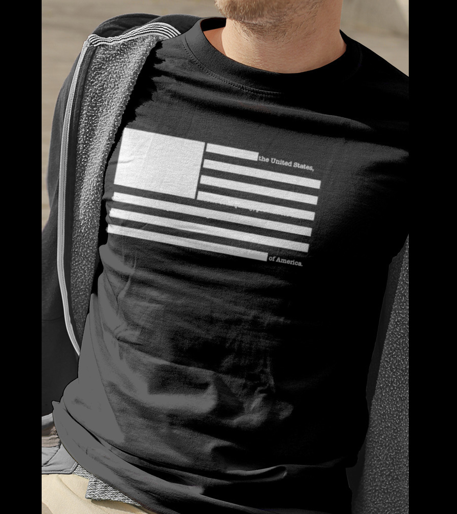 United States Declaration Of Independence Flag T-Shirt