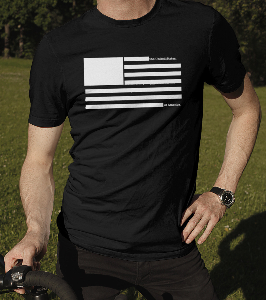 United States Declaration Of Independence Flag T-Shirt