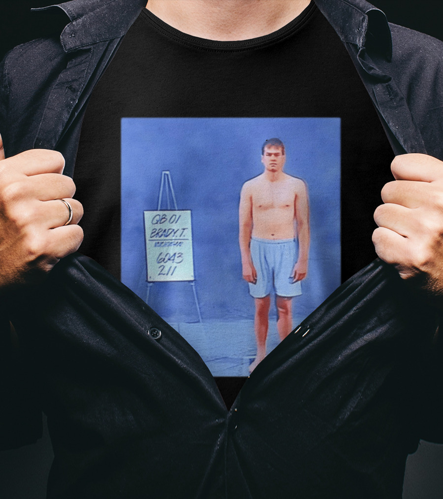 QB 01 Brady Combine 6043 211 New England Patriots T-Shirt
