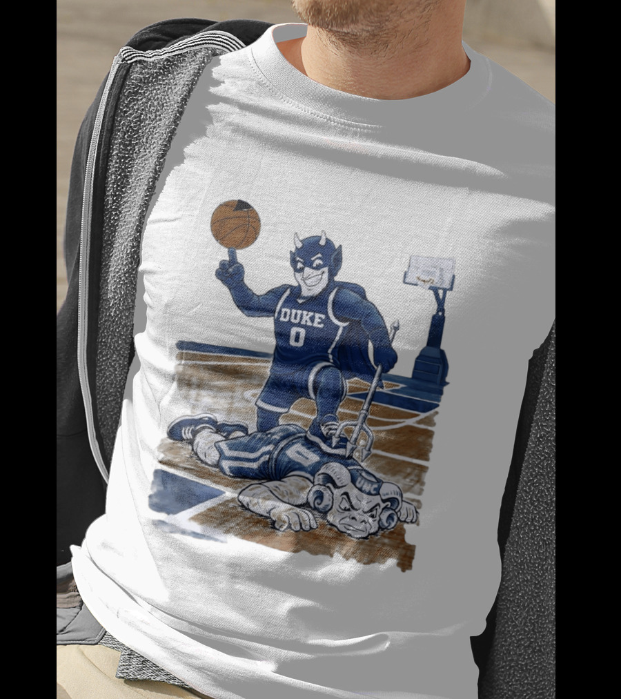 Duke Blue Devils Victory Over UNC Tar Heels Basketball Rivalry T-Shirt