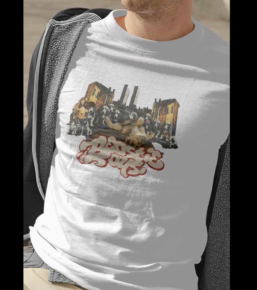 Beastie Boys 1998 Urban Dogs Street Art Collage T-Shirt
