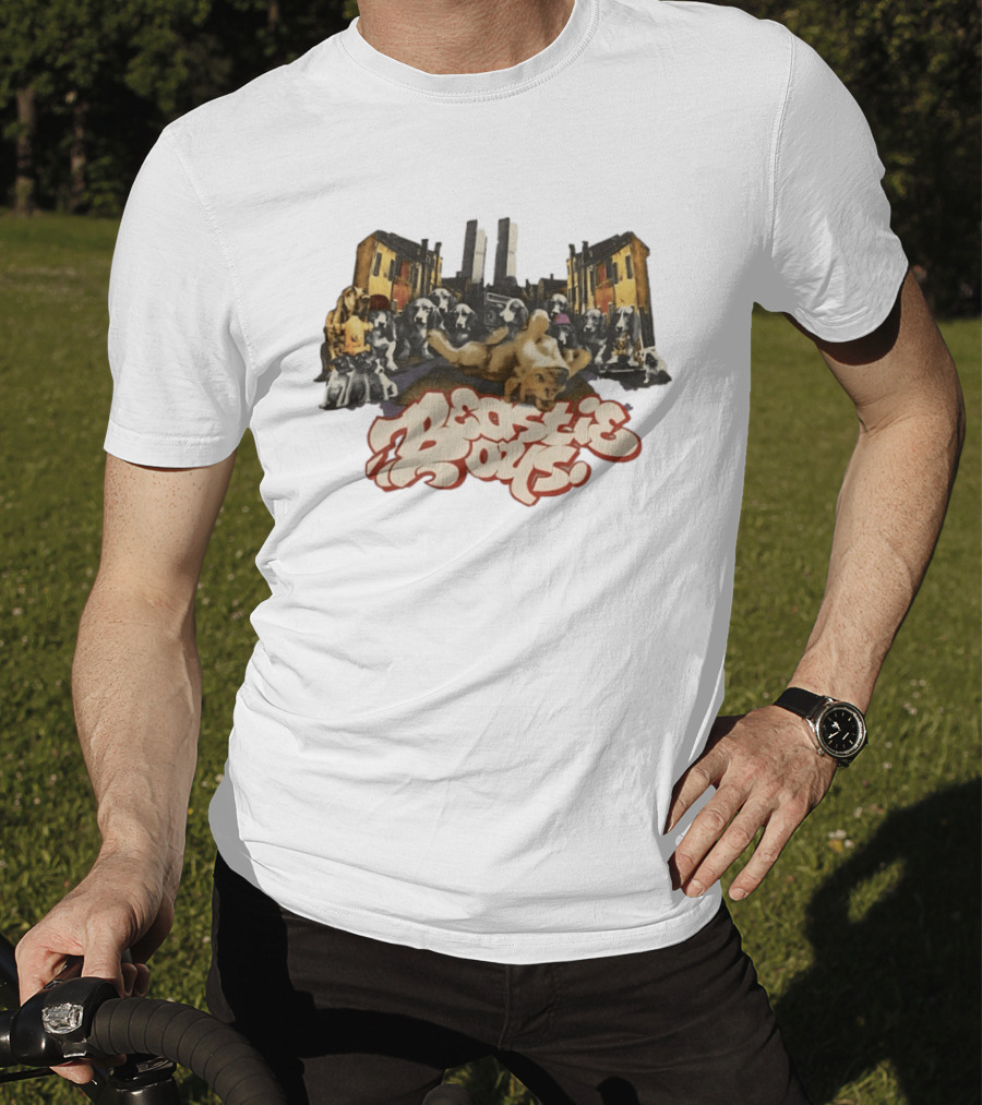 Beastie Boys 1998 Urban Dogs Street Art Collage T-Shirt