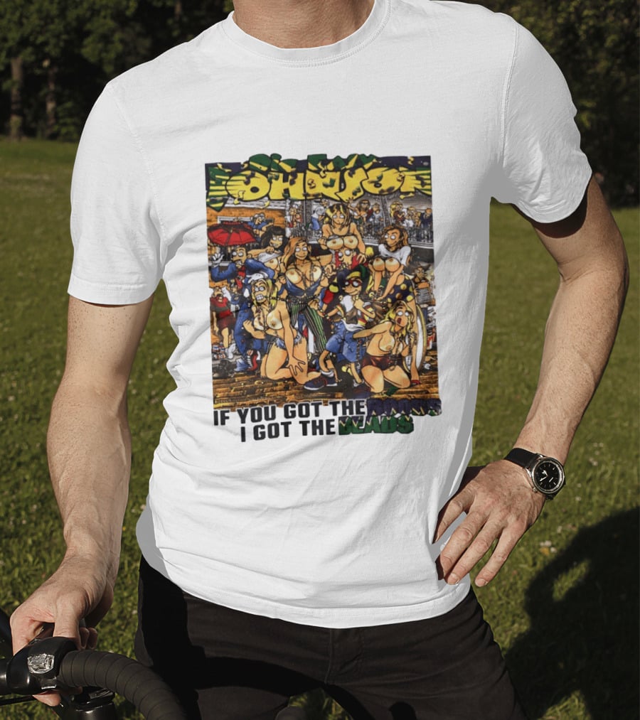 Big Johnson If You Got The Boobs I Got The Beads Mardi Gras Party T-Shirt