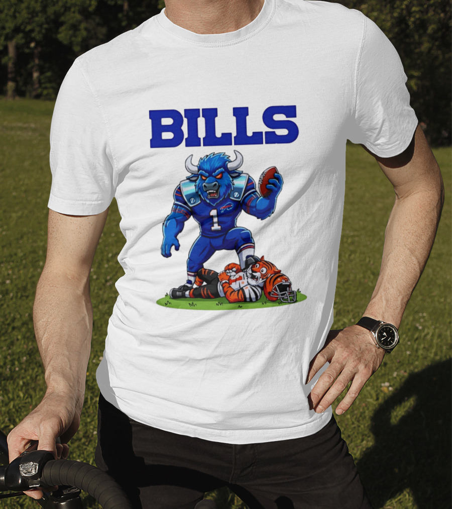 Buffalo Bills Dominating Victory Over Cincinnati Bengals Football Rivalry T-Shirt