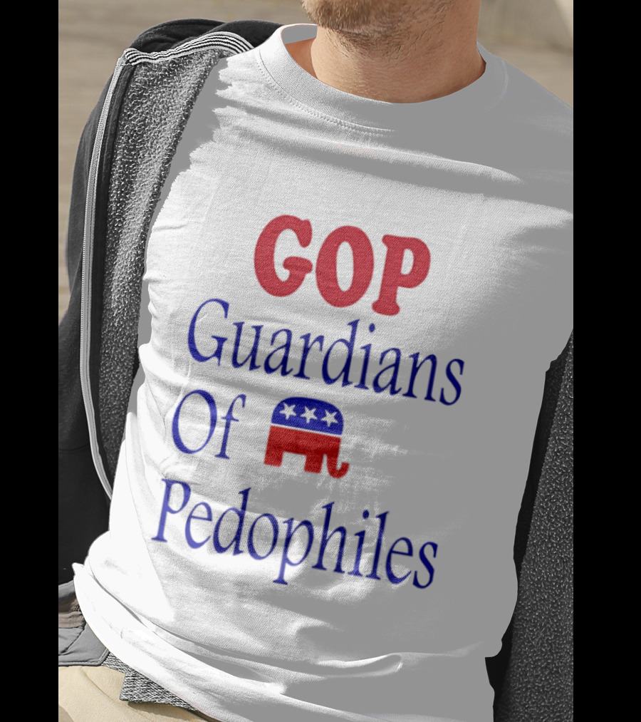 GOP Guardians Of Pedophiles Elephant Symbol Critique T-Shirt