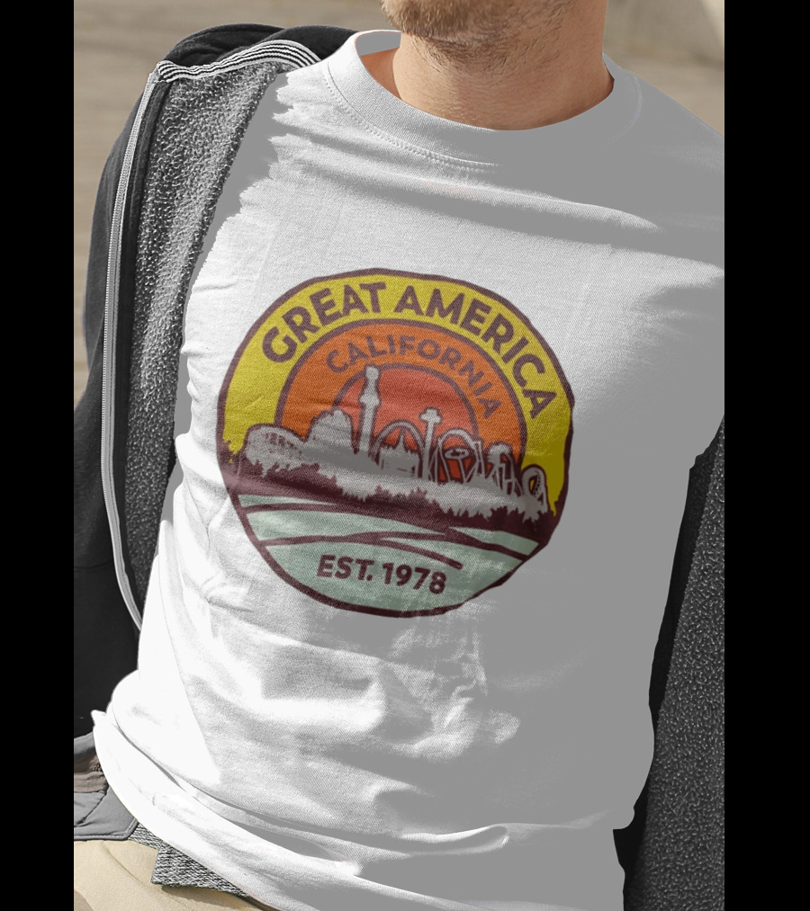 Great America California Est 1978 Roller Skyline T-Shirt