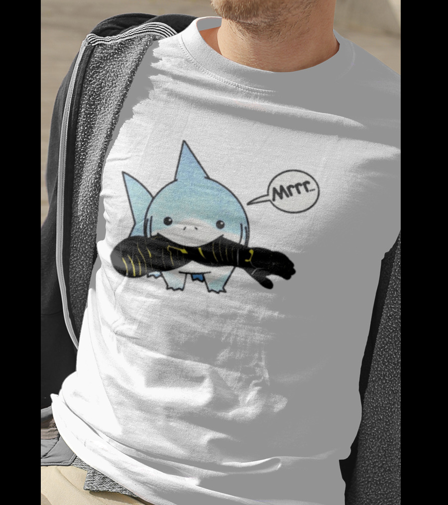 Jeff The Land Shark Mrrr Thunderbolts Eating Arm T-Shirt