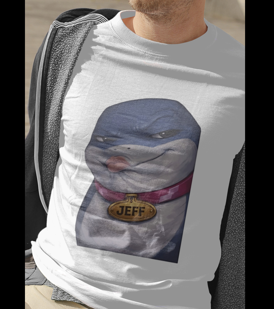 Jeff The Landshark Marvel Character With Dog Tag And Collar T-Shirt